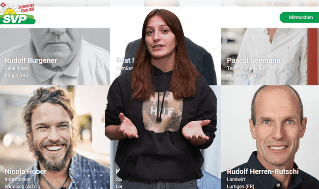 Stockfoto zeigt angeblichen SVP-Wähler