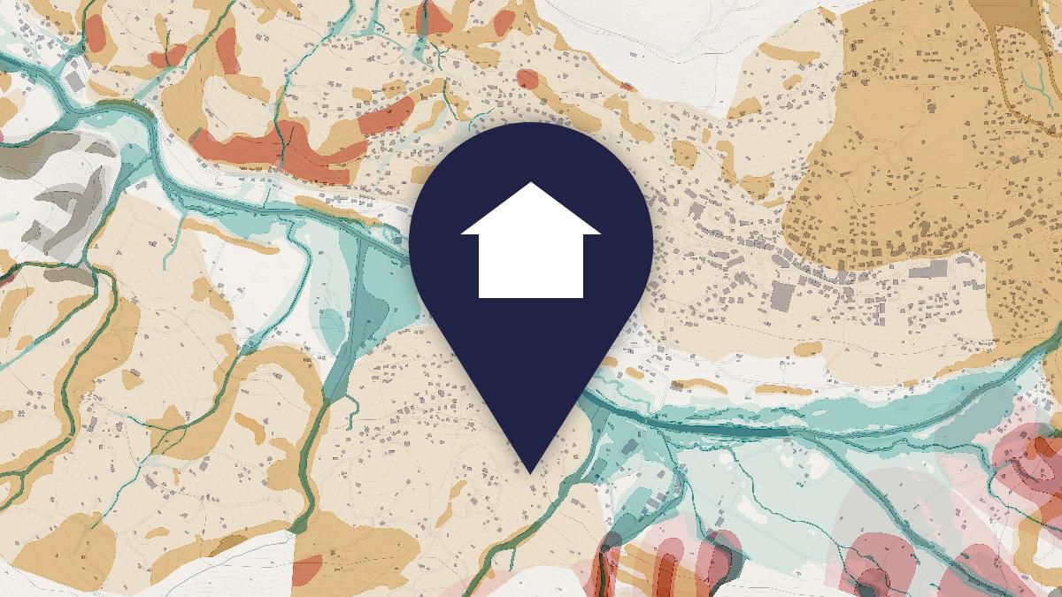 Carte dangers naturels: avalanches, inondations, glissements de terrain, chutes de pierre, Suisse