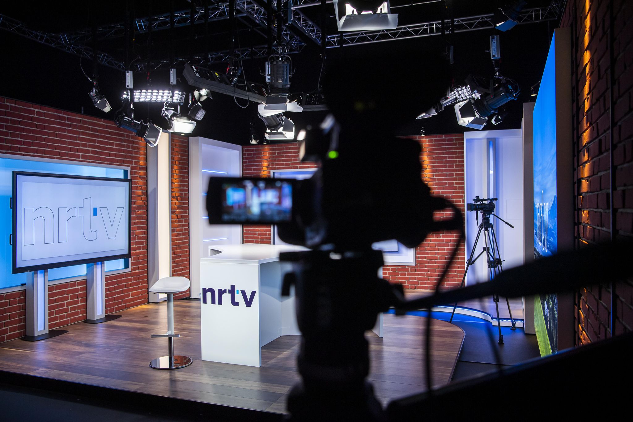 Le nouveau plateau de Nyon Région Télévision est équipé des dernières technologies.