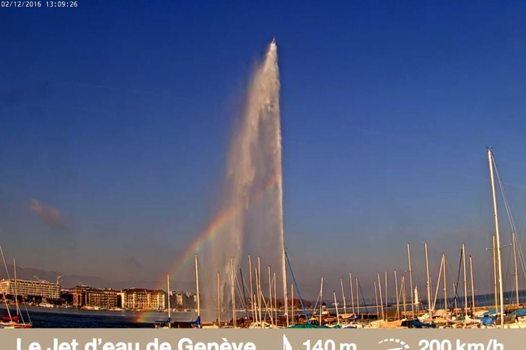 La plus célèbre attraction de Genève a sa webcam