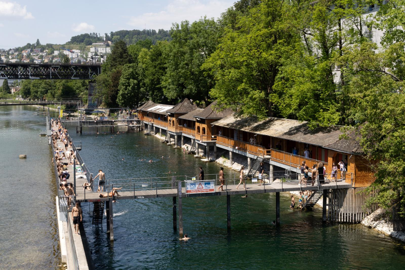 Wieder offen: So sieht das sanierte Flussbad Unterer Letten aus – eine Einschränkung besteht derzeit noch