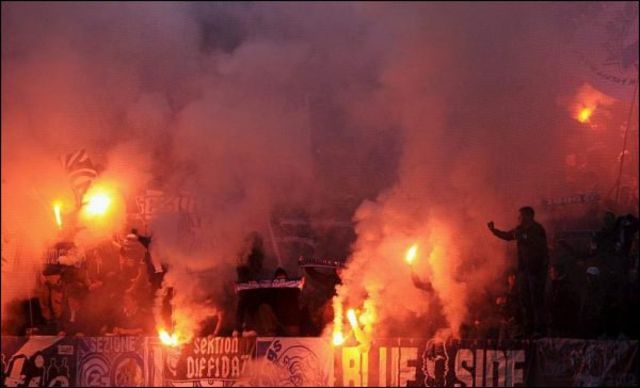 Les fans de GC oont provoqué des heurts à la sortie du stade et en ville de Lucerne.