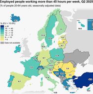 Der Chart des Tages: Fleissige Türken und Schweizer