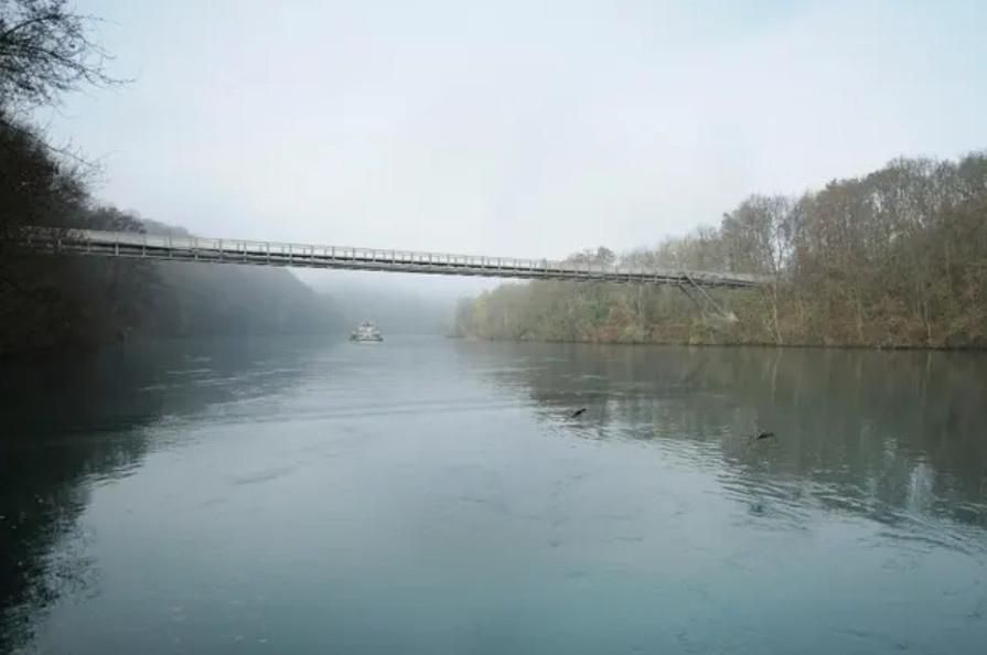 Image de synthèse de la nouvelle passerelle qui reliera les Evaux à Aïre.