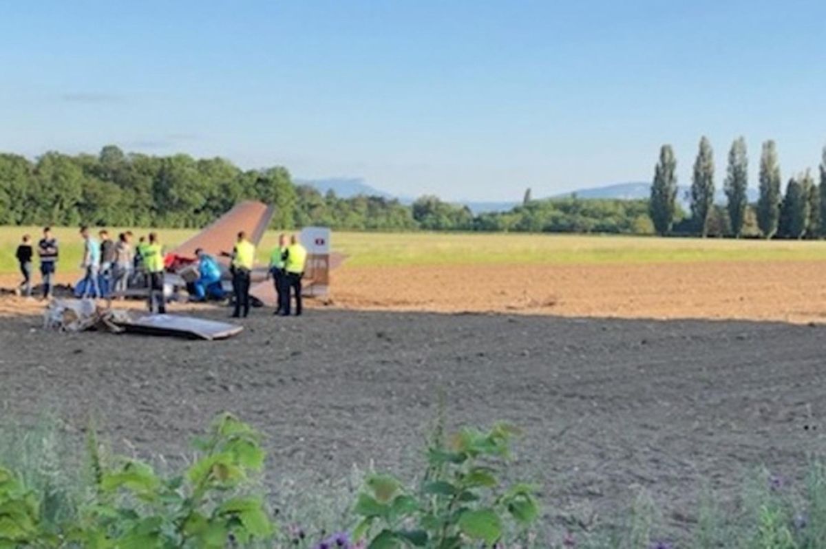 L’avion était tombé dans un champ, à Gland, peu après avoir décollé de l’aérodrome de Prangins.