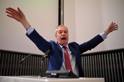 Finally with a seat in the House of Commons: Nigel Farage, the leader of the right-wing populist Reform Britain.