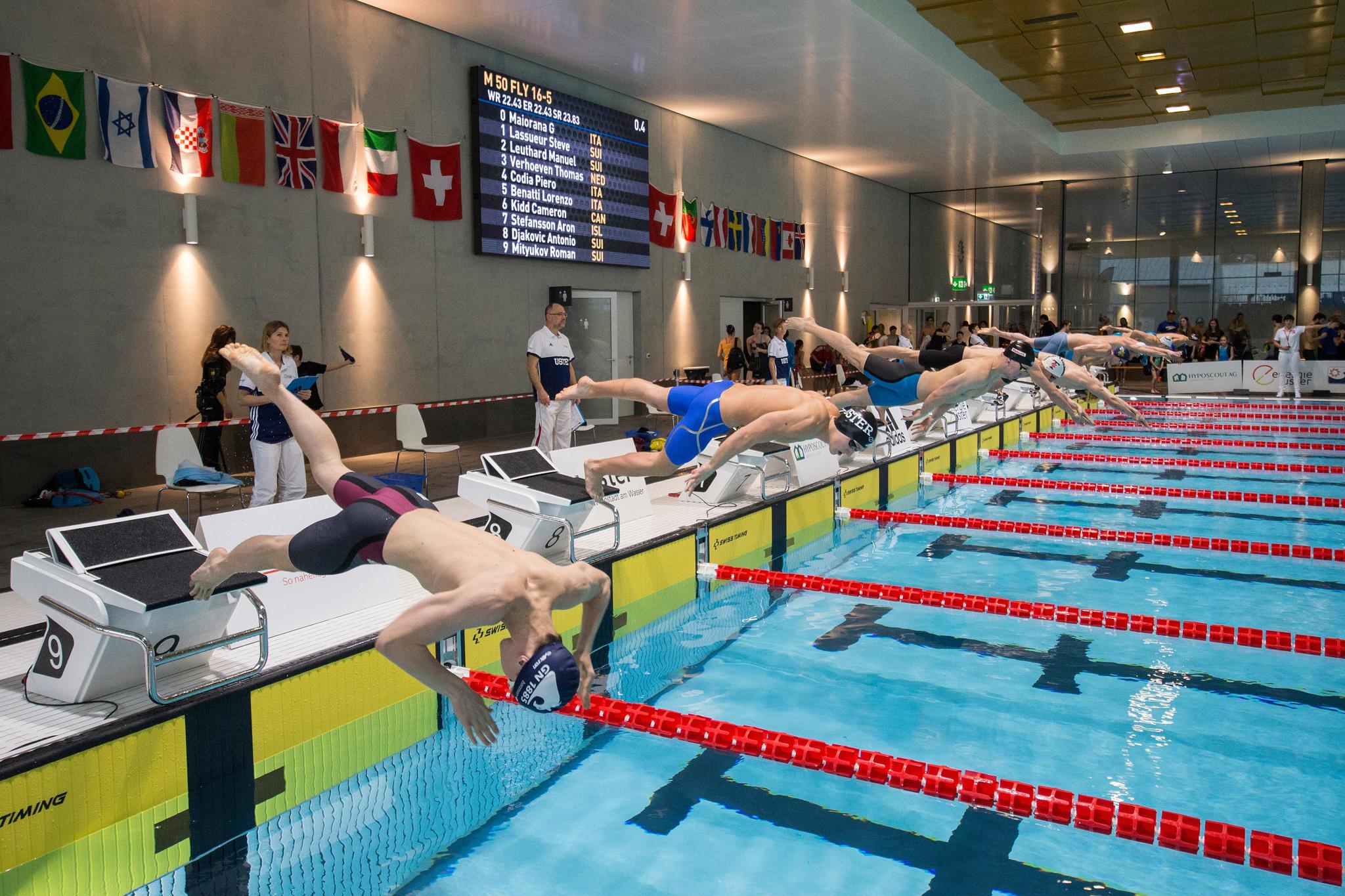 Im Hallenbad Uster wollen sich Sportlerinnen und Sportler für die Olympischen Spiele und die Europameisterschaften qualifizieren.