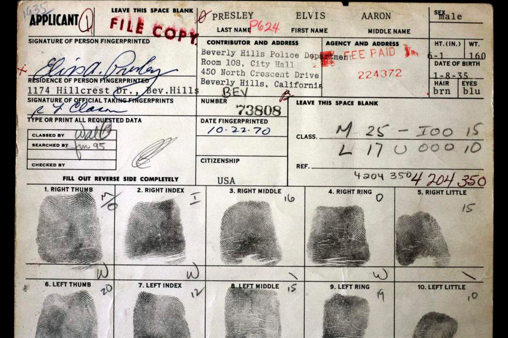 Elvis' Waffenschein unter dem Hammer