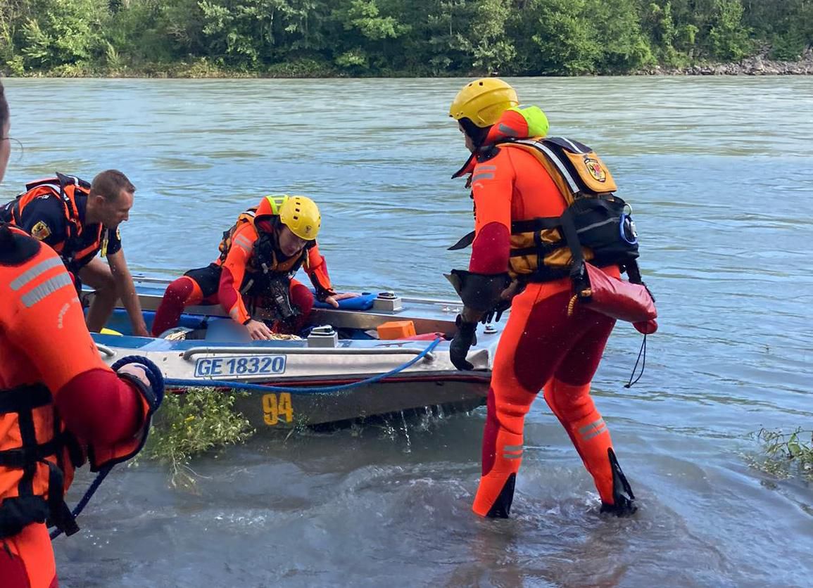 Deux personnes sauvées du Rhône à Chancy