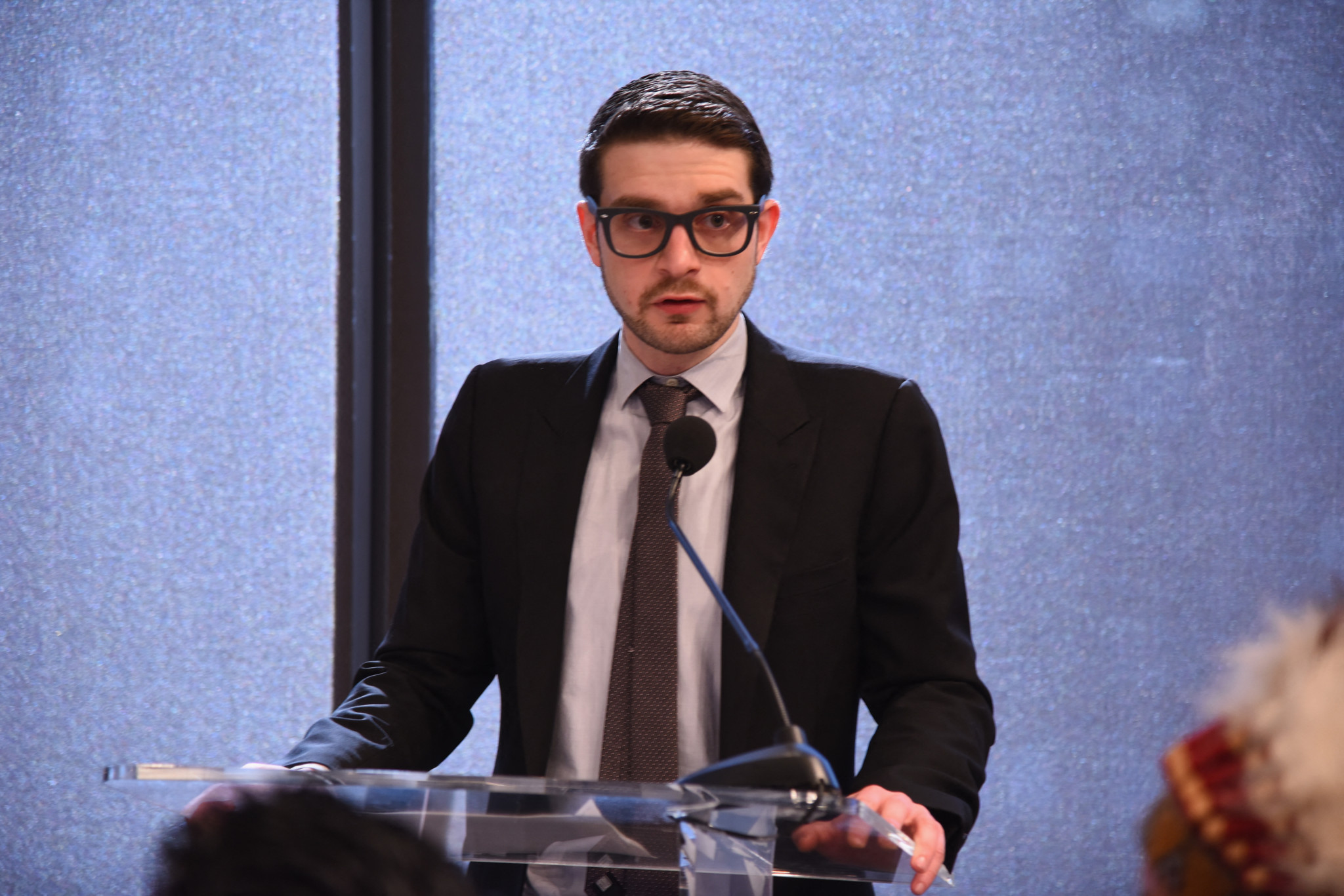 Alex Soros übernimmt von seinem Vater George die Leitung von dessen Finanzkonglomerat. Hier ein Foto von Soros bei einer Veranstaltung in New York  