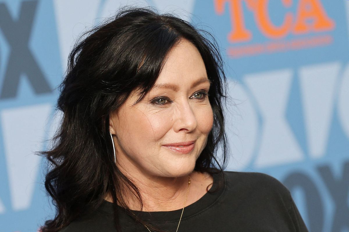 (FILES) US actress Shannen Doherty attends the FOX Summer TCA 2019 All-Star Party at Fox Studios in Los Angeles on August 7, 2019. US actress star of 'Beverly Hills: 90210' Shannen Doherty has died at the age of 53 after battling with cancer since 2015. (Photo by Michael Tran / AFP)