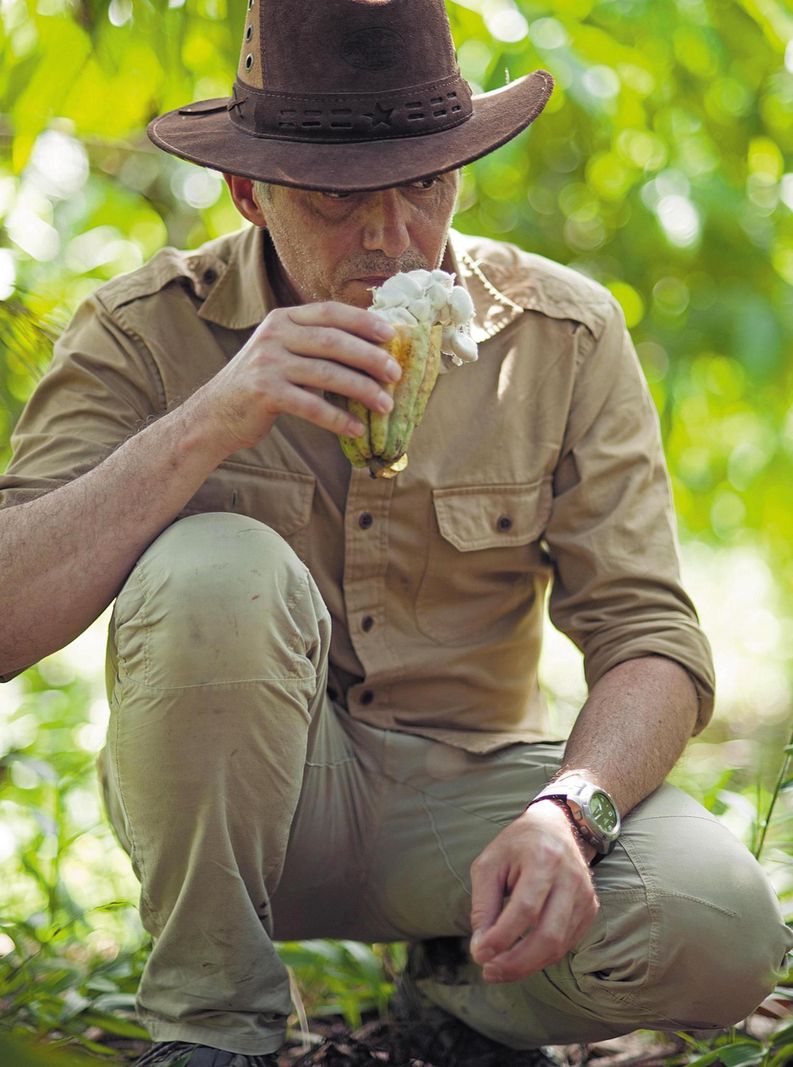 Stéphane Bonnat, sur le terrain.