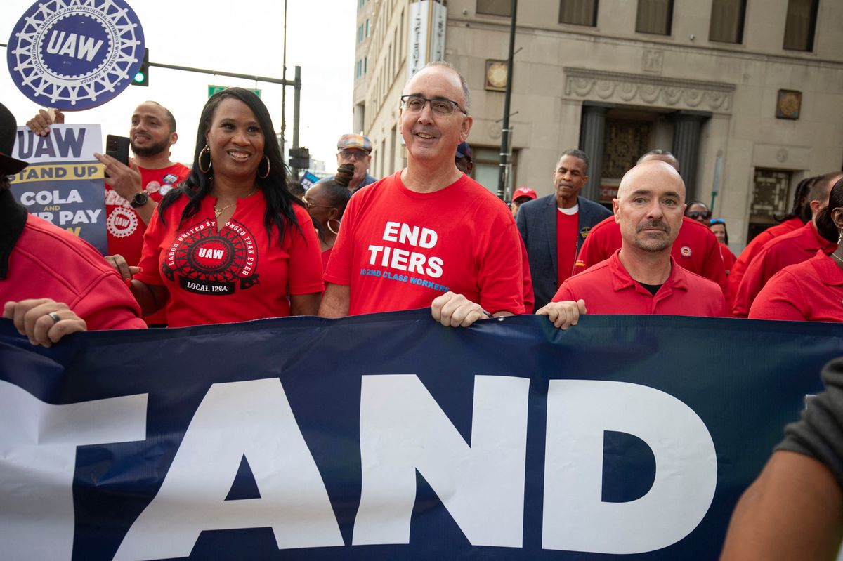Manifestation à Detroit le 15 septembre 2023.