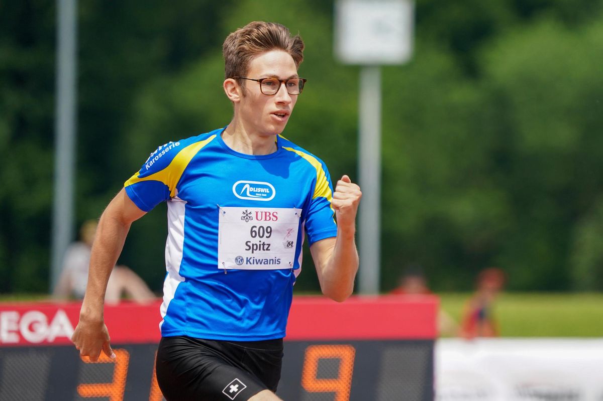 Leichtathletik Schweizer Meisterschaften Lionel Spitz läuft knapp an
