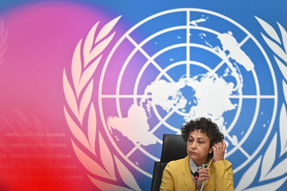 Irene Khan, rapporteuse spéciale sur la liberté d’opinion et d’expression, à Genève en mars 2021.