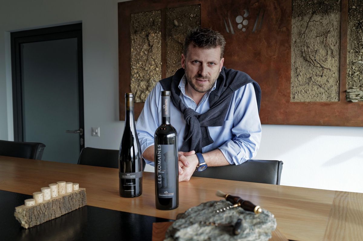 Founex, le 24/02/2022. Les Romaines, de Christian Dutruy (et son frère Julien) est le seul gamay inscrit à la Mémoire des vins suisses. Les frères de Founex proposent aussi un gamay «de base».