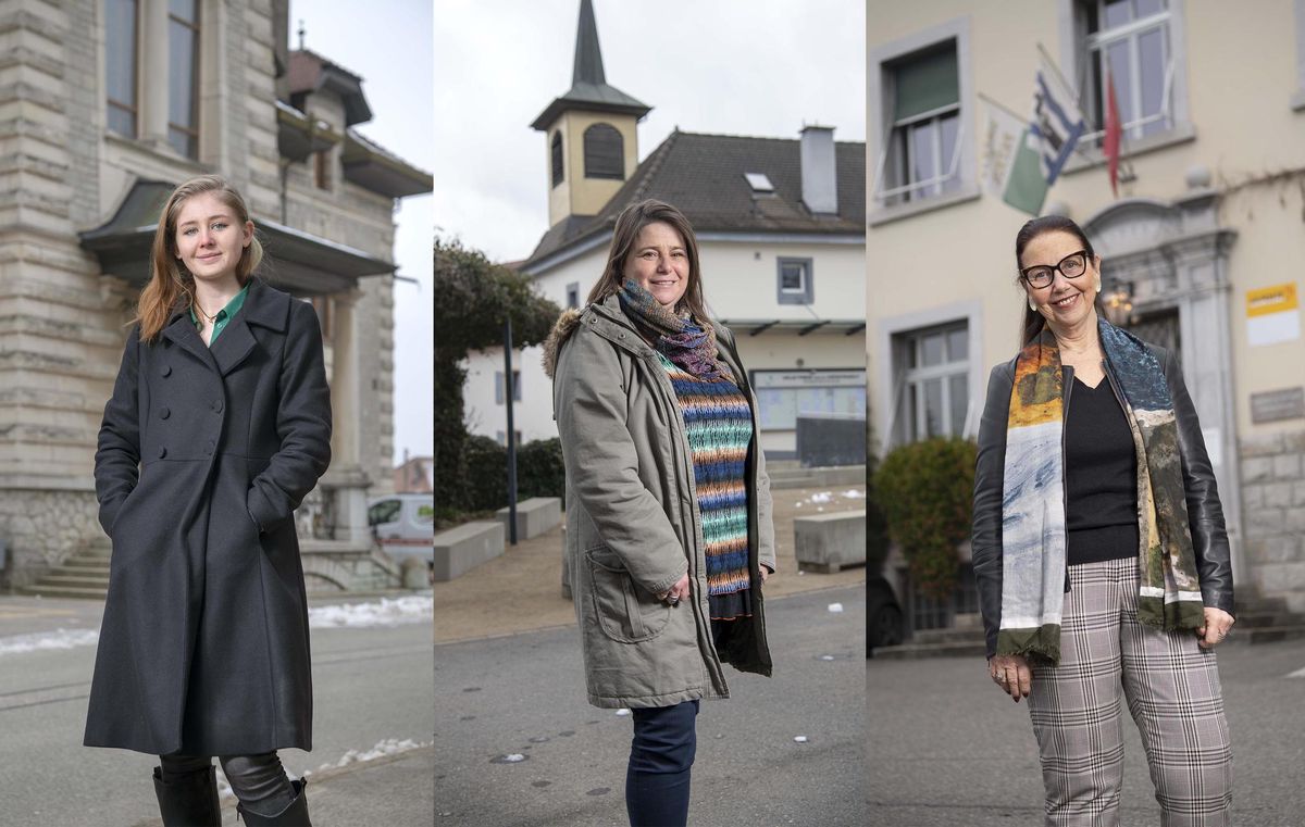 Carmen Conod, Valérie Robert-Nicoud et Christine Chevalley (de g. à d.) sont quelques unes des plusieurs centaines de femmes à briguer un poste dans leurs Municipalités respectives.