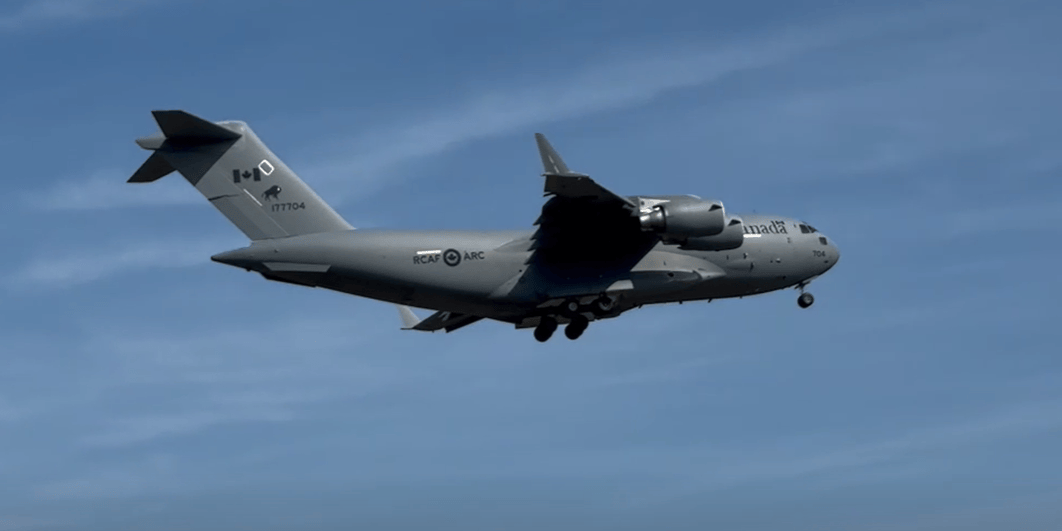 Globemaster C-17: Militärtransporter der Royal Canadian Airforce landet am Flughafen Zürich