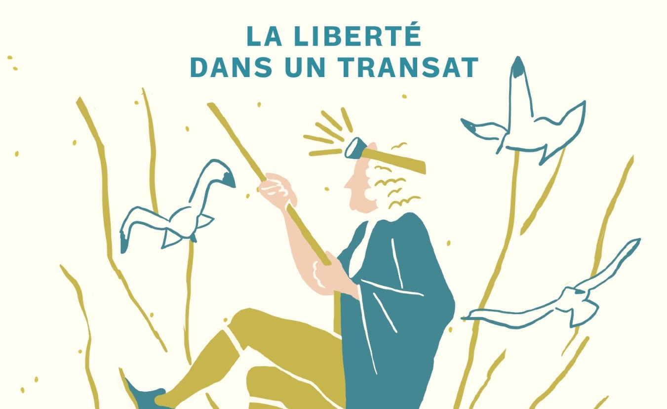 Voltaire et Rousseau à la plage, avec humour