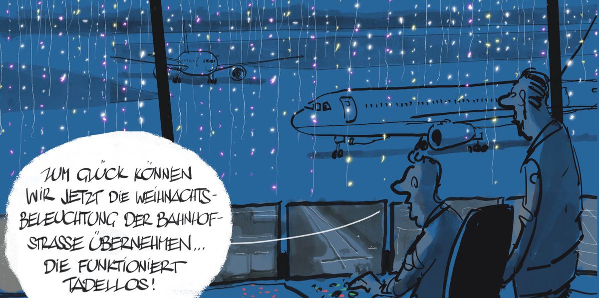 Fehlerhafte Pisten­beleuchtung macht Zürcher Fluglotsen Probleme