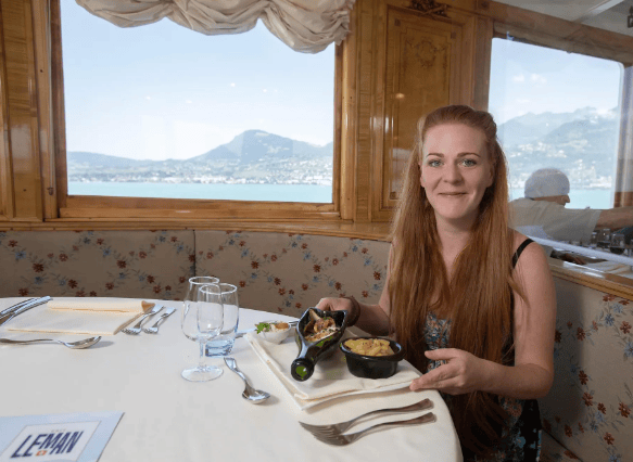 Déguster une cuisine moderne et créative à bord des navires Belle Époque de la CGN.