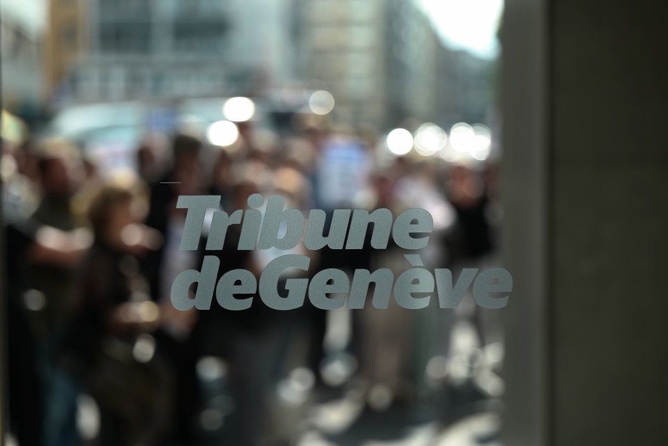 Genève le 27 septembre 2016Manifestation de la Tribune de Genève contre la suppression de 10,5 postes de travail.© steeve iuncker-gomez