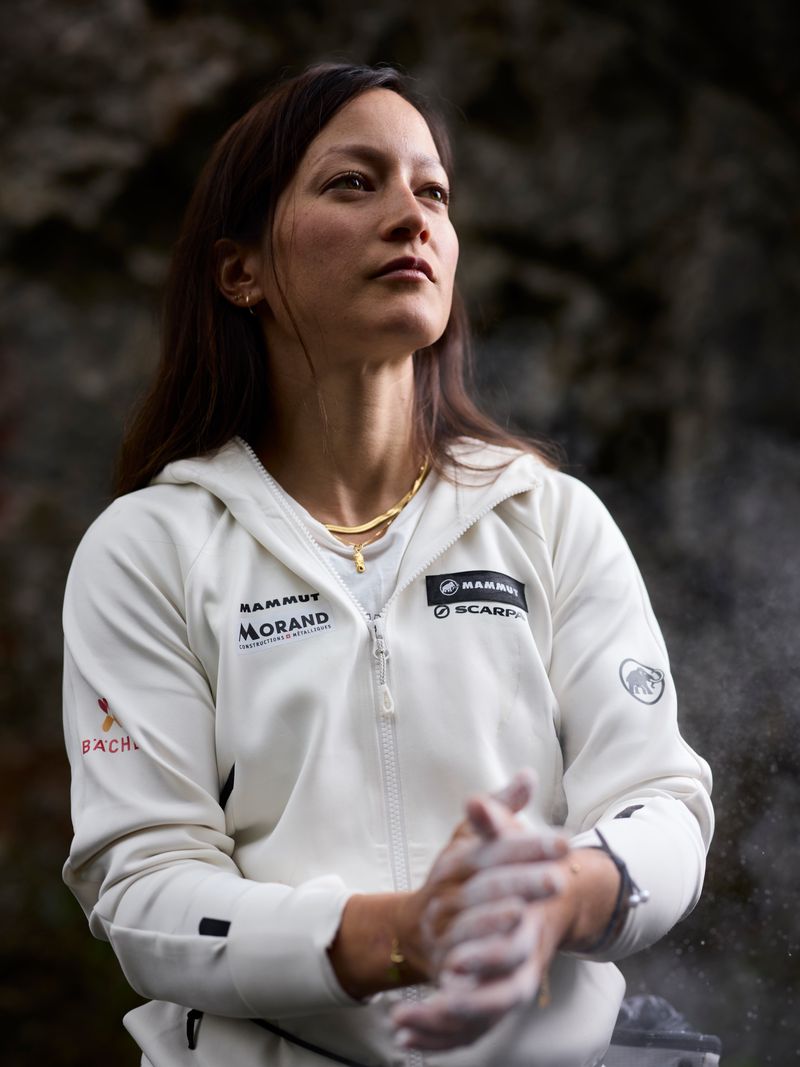 Katherine Choong à Glovelier, le 13 septembre 2024, qui a réussi l'ascension de Zaire, une des voies les plus difficiles des Alpes.