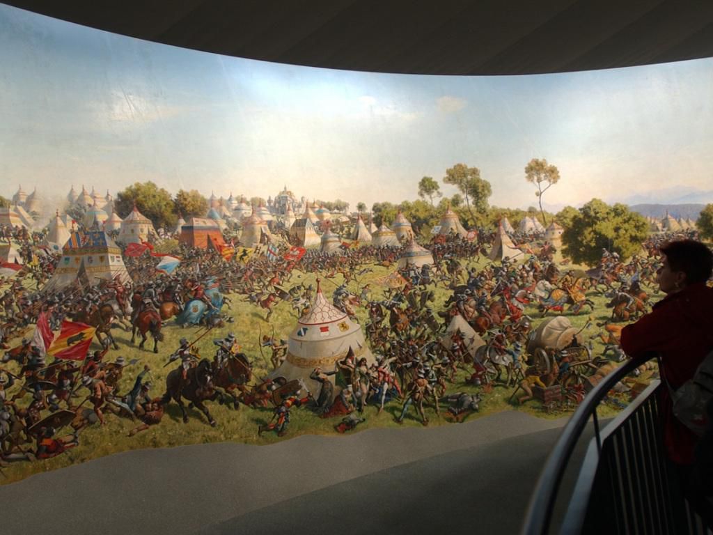 Le «Panorama de la bataille de Morat» avait été exposé sur l'arteplage de Morat dans le cadre d'Expo.02 (archives).