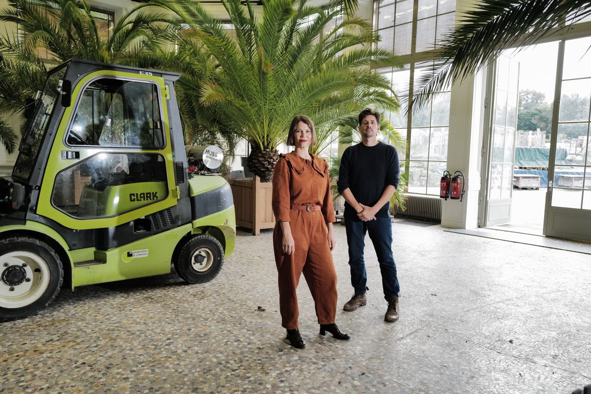 Genève 2023/11/01 Céline Nidegger et Bastien Semenzato, récemment nommés à la direction du Théâtre de l'Orangerie. 