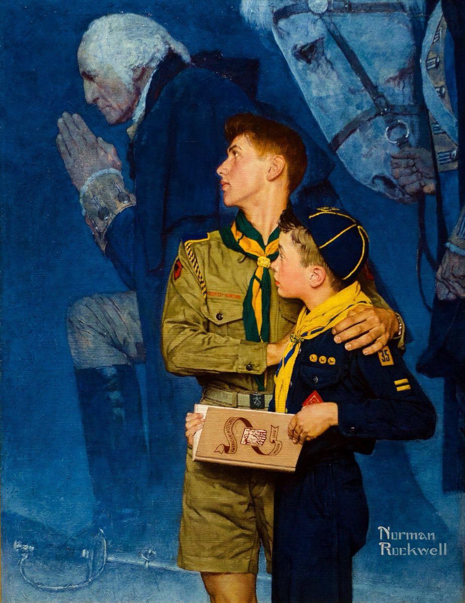 Norman Rockwell Oeuvres Les Plus Connues Les scouts américains vont vendre leurs Norman Rockwell. Mais qui est donc  ce peintre? | Bilan