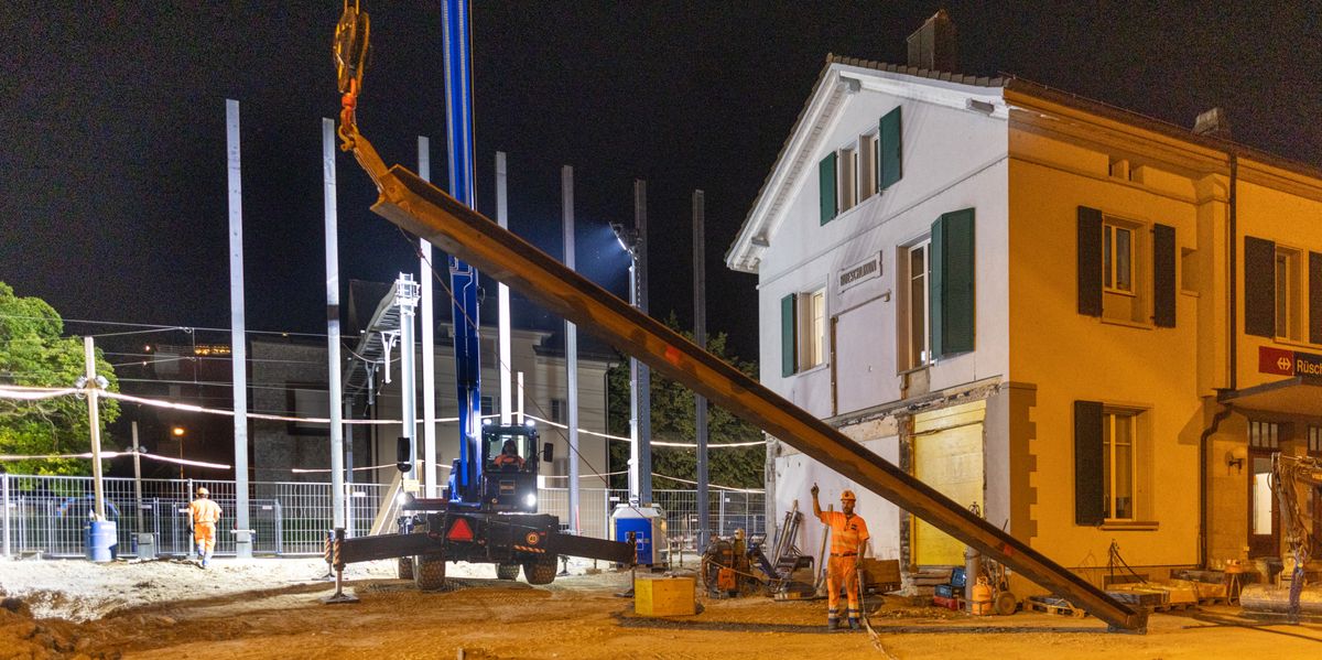 Rüschlikon 20-08-2023
Die Baustelle der SBB Bahnhof Rüschlikon
Bild: Patrick Gutenberg