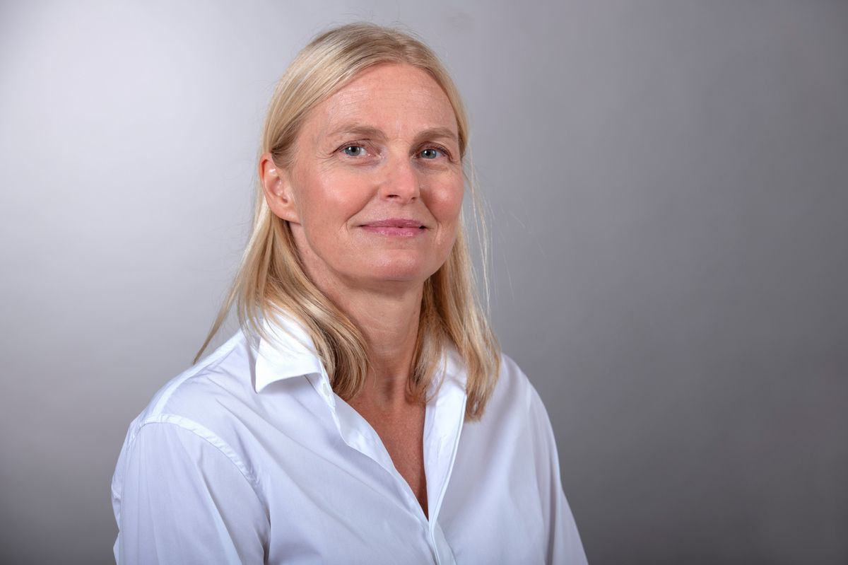 Portrait de Virginie Lenk, journaliste pour Matin Dimanche et 24 Heures, prise à Lausanne le 7 septembre 2021. Photo par Patrick Martin/24Heures.
