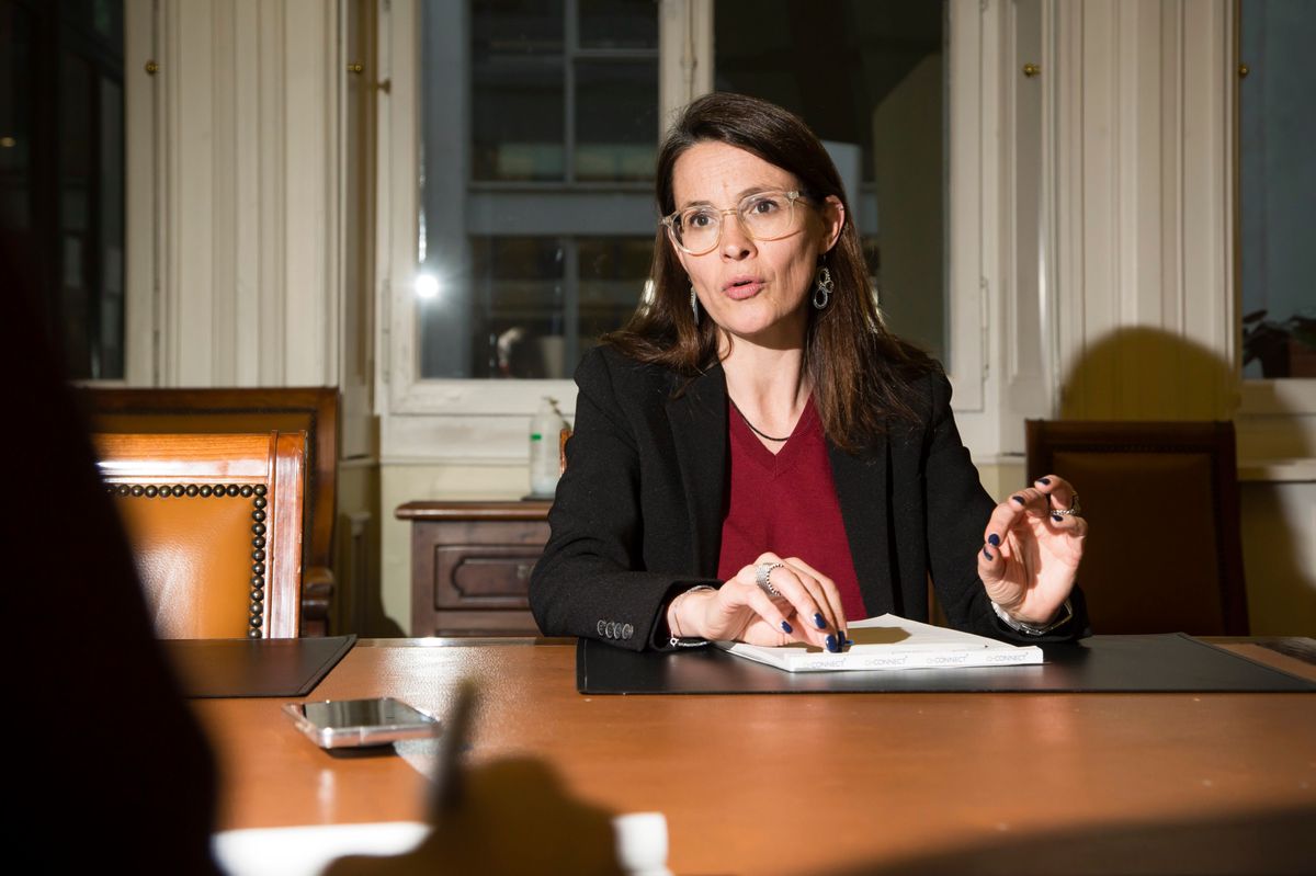 Genève, le 1 février 2024.
Anne Hiltpold à l'occasion d'un interview.
©Frank Mentha