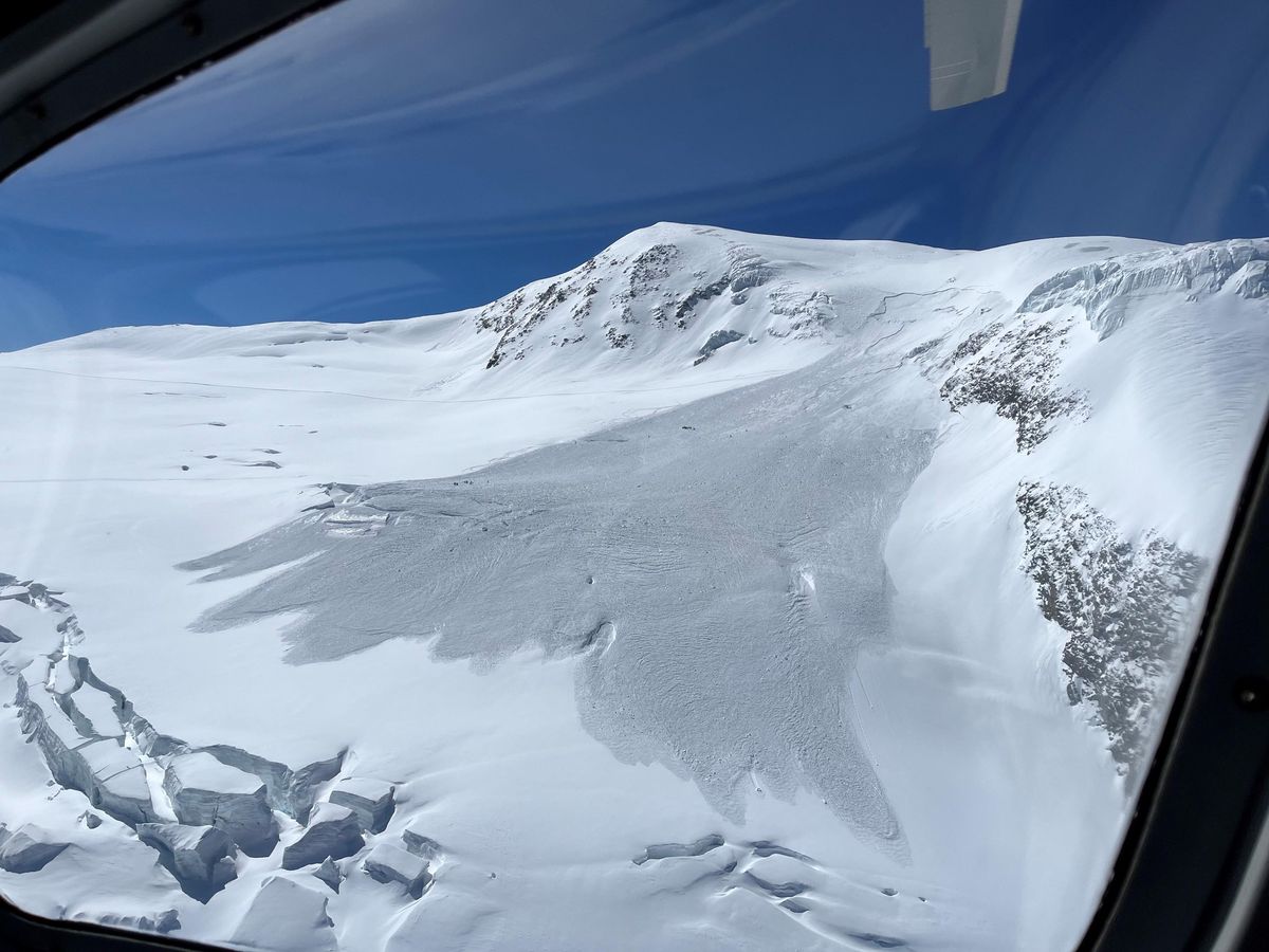 La coulée mesurait 150m sur 600m et aurait pu faire quantité de victimes.