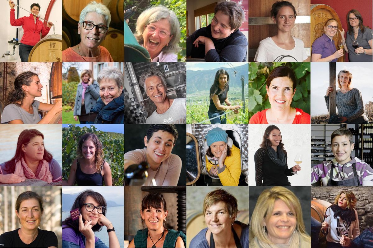Les vigneronnes déjà inscrites pour la première édition, du Genève au Tessin.