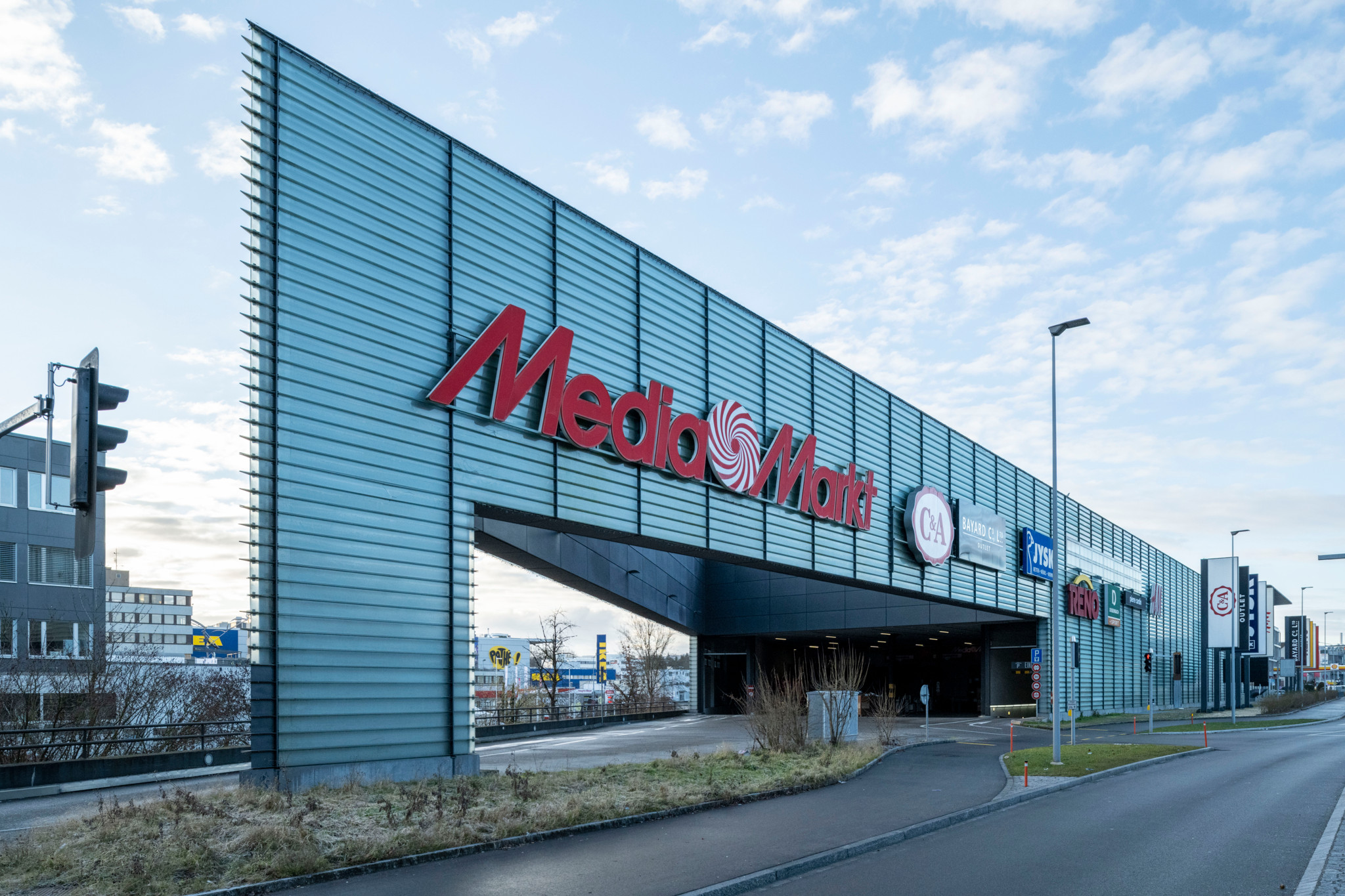 Die Mediamarkt Filiale im Brandbachcenter, fotografiert am Freitag, 21. Januar 2022 in Dietlikon. (KEYSTONE/Christian Beutler)