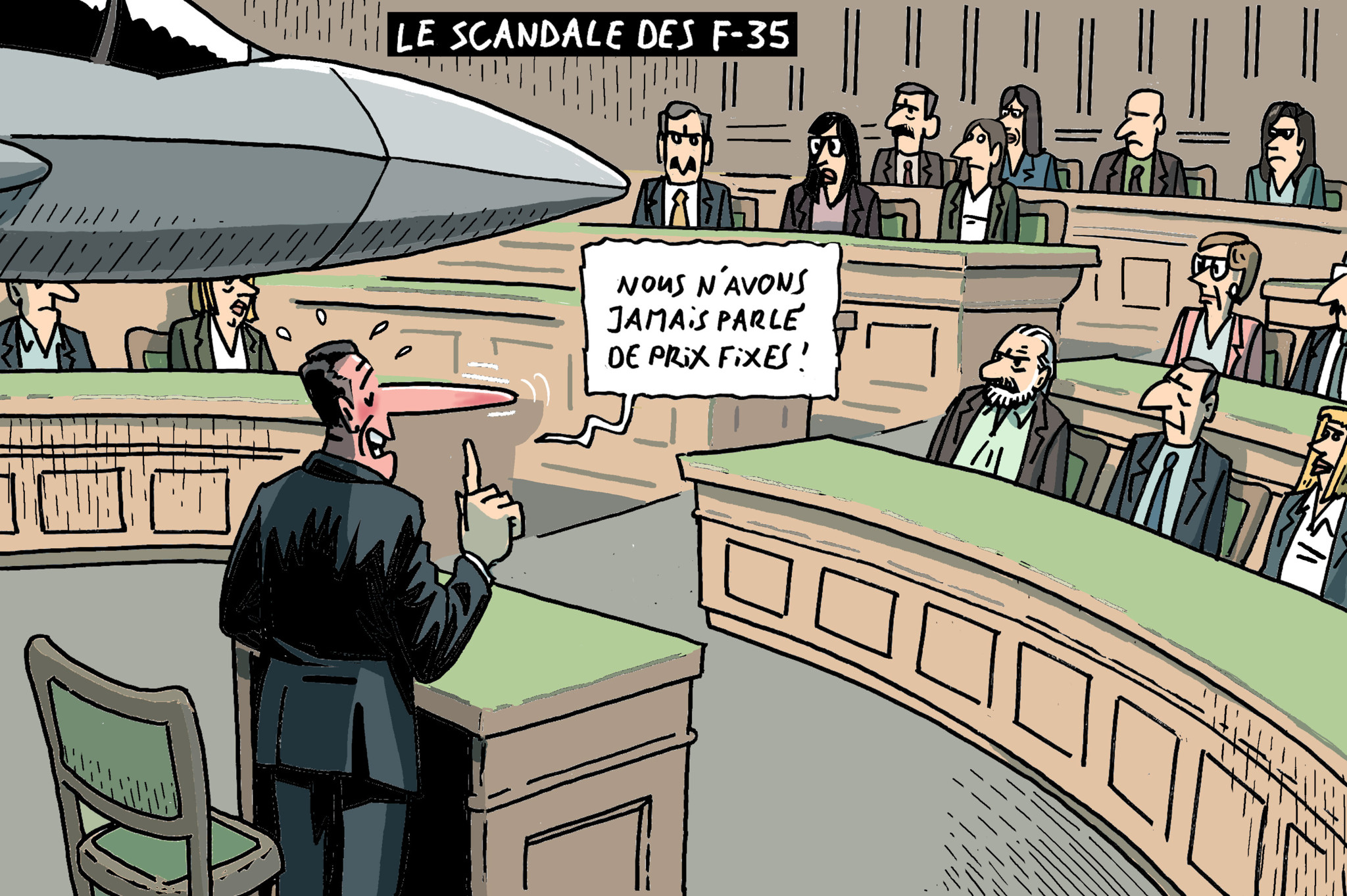 Dessin du 15 septembre: Le scandale des F-35