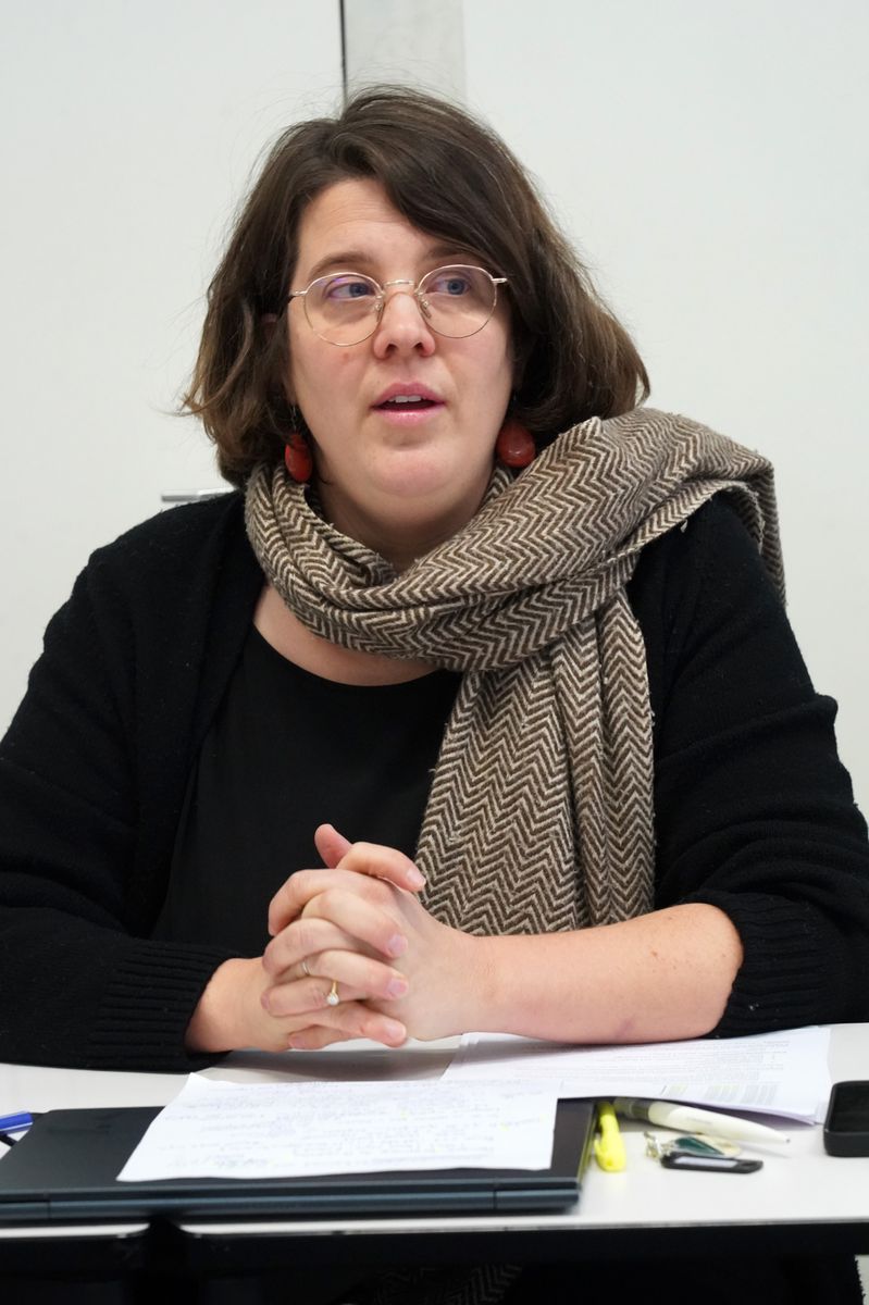 Genève, le 19/12/2023 -  Conference de presse de l' ASLOCA avec  Caroline Renold, juriste.