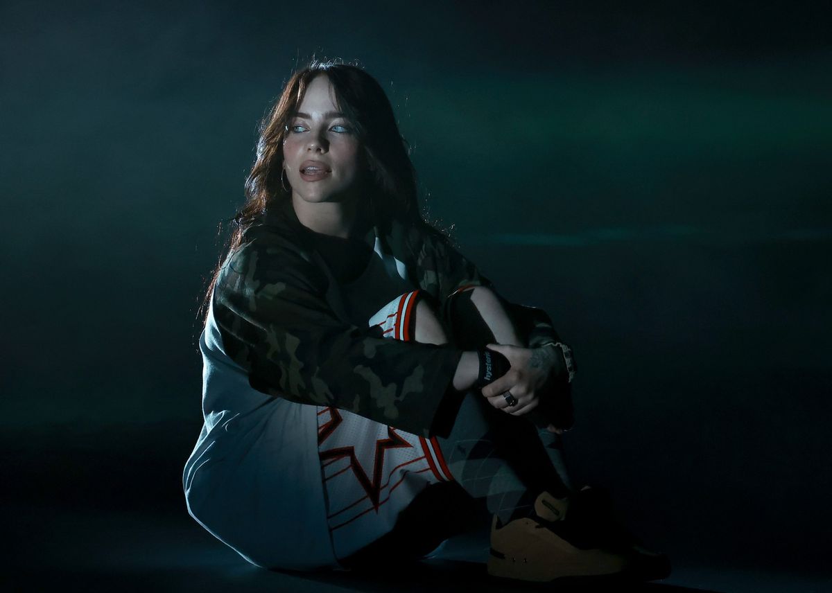 NEW YORK, NEW YORK - MAY 15: Billie Eilish performs onstage during "Hit Me Hard And Soft" Album Release Listening Party at Barclays Center on May 15, 2024 in New York City. (Photo by Arturo Holmes/Getty Images for ABA)