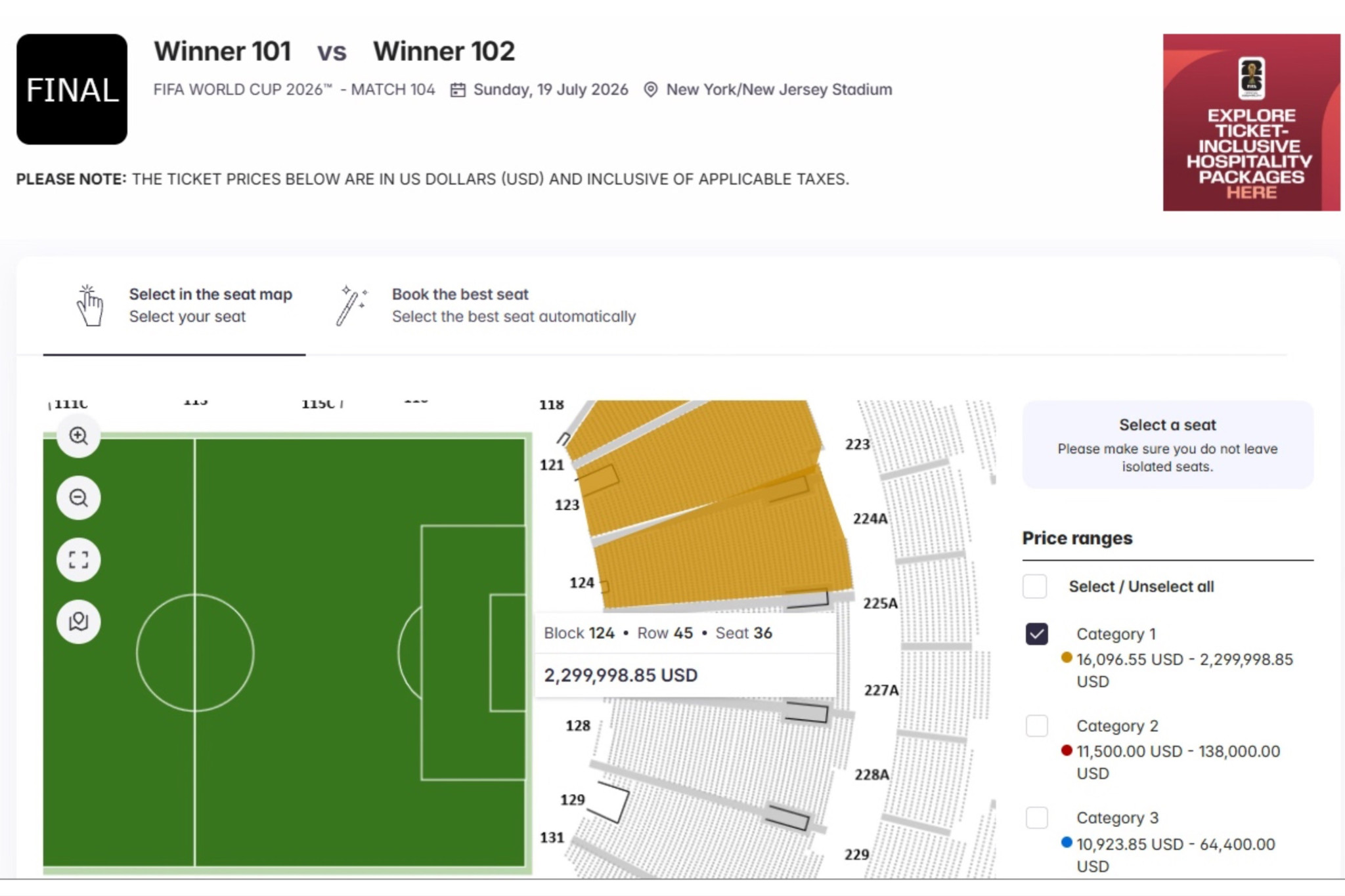 Horrende Preise: FIFA-Zweitmarkt: Ein WM-Ticket für fast 1,8 Millionen Franken