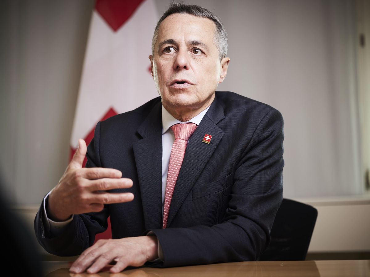 Ignazio Cassis, président de la Confédération et chef du Département fédéral des affaires étrangères.