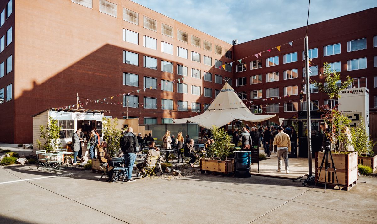 Le local pop-up Turm Areal PopUp à Winterthur sert des vins vaudois jusqu’au 25 juin.