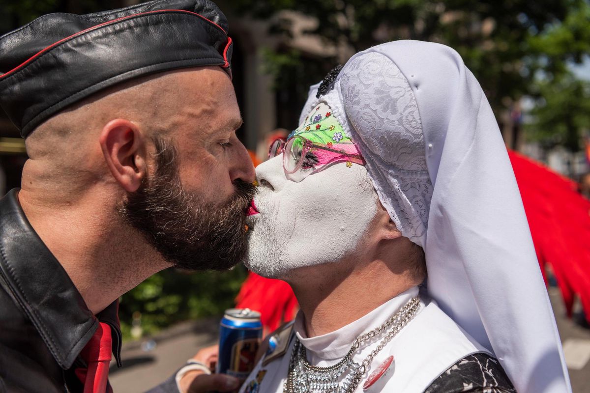 Kampf gegen Homophobie: Ein Kuss an der Gay Pride 2019 in Zürich. 