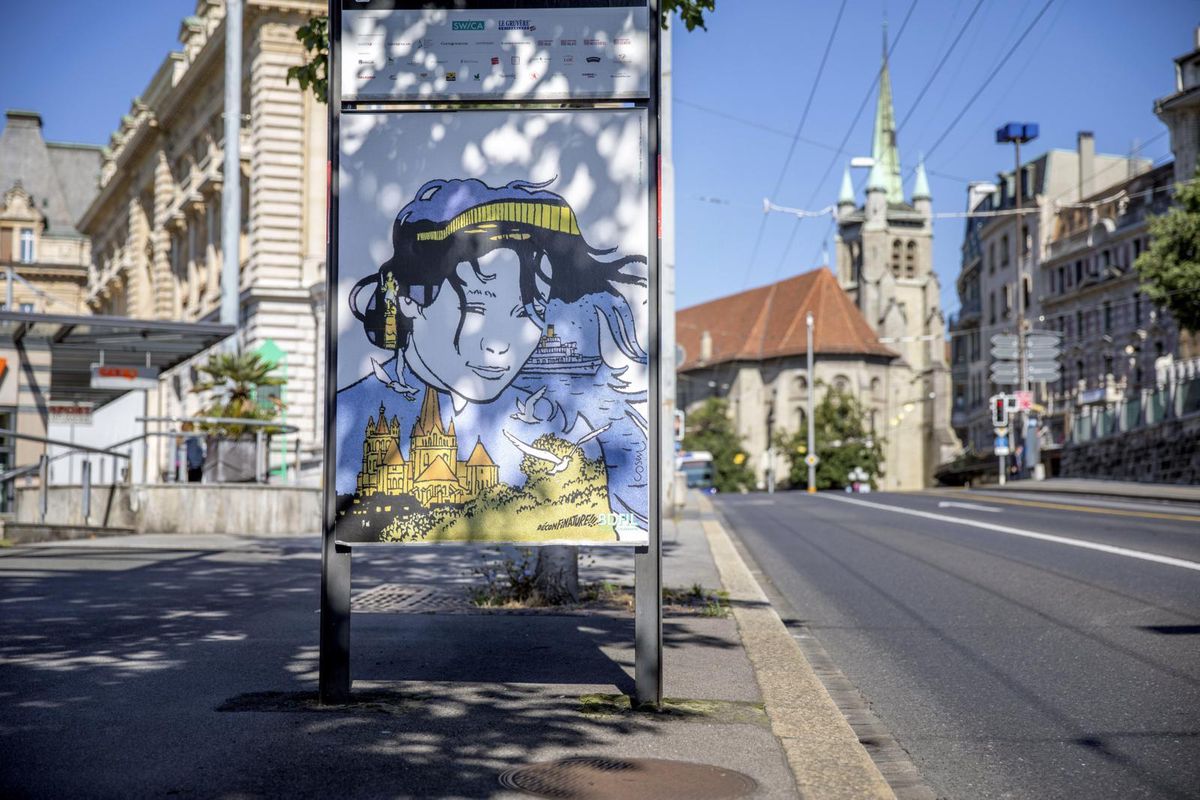 À l’enseigne de «Déconfinature», BDFIL propose une version estivale de son festival. Planches et extraits de BD (ici Cosey) vont prendre petit à petit possession de l’espace public, dans les rues comme dans les parcs, et constituer un petit musée à ciel ouvert.