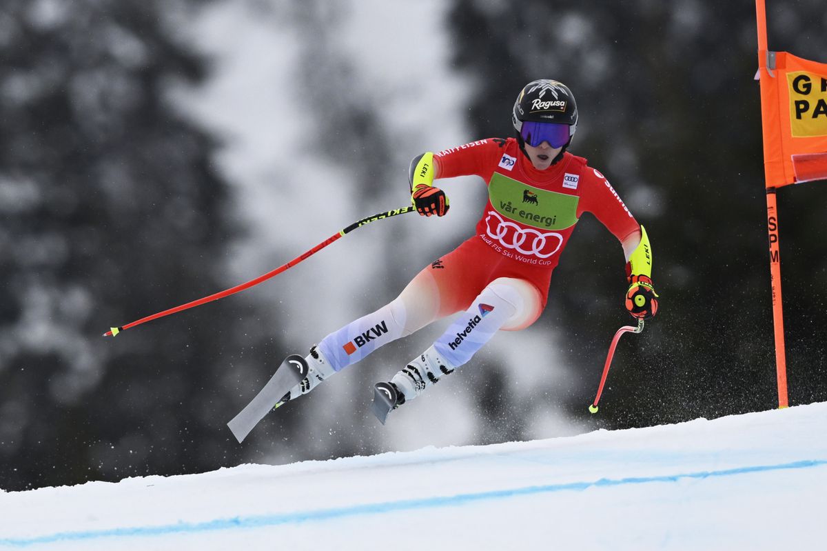 KVITFJELL, NORWAY - MARCH 3: Lara Gut-behrami of Team Switzerland in action during the Audi FIS Alpine Ski World Cup Women's Super on March 3, 2024 in Kvitfjell Norway. (Photo by Jonas Ericsson/Agence Zoom/Getty Images)