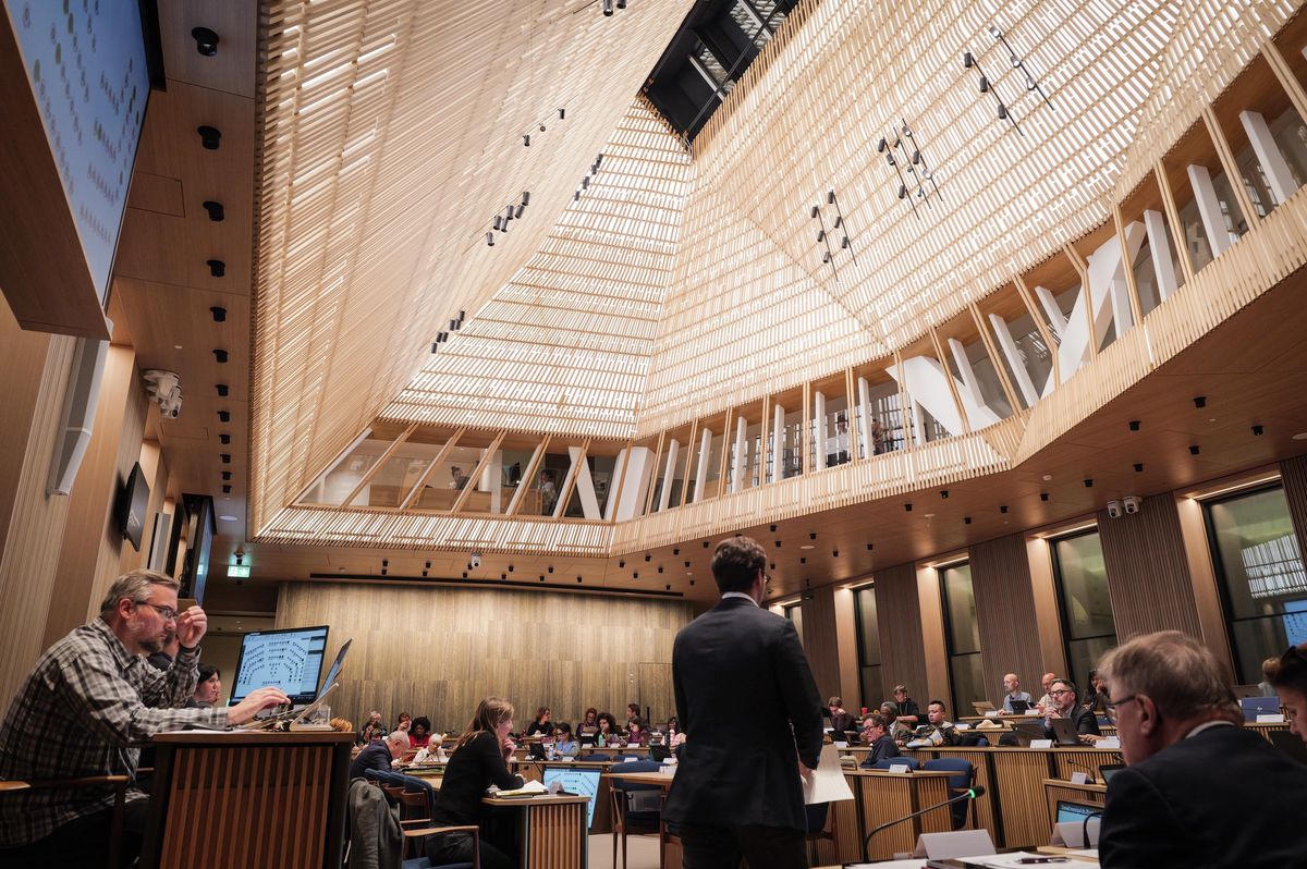Genève, le 29 octobre 2024. Hôtel de Ville. Autorité délibérative, le Conseil municipal est l'assemblée communale qui représente les électeurs et les électrices de la Ville de Genève.