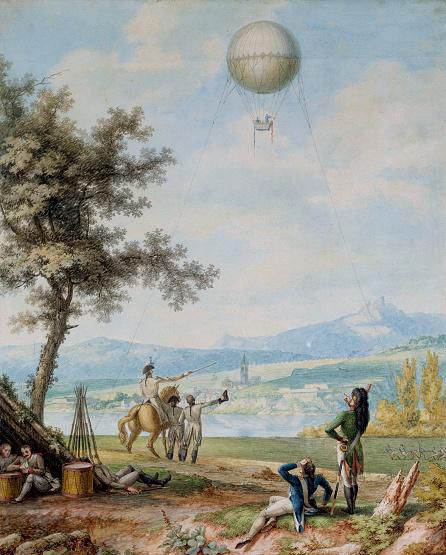 L’observation aérienne permet aux troupes françaises de la Convention de battre les Autrichiens à la bataille de Fleurus, en 1794.