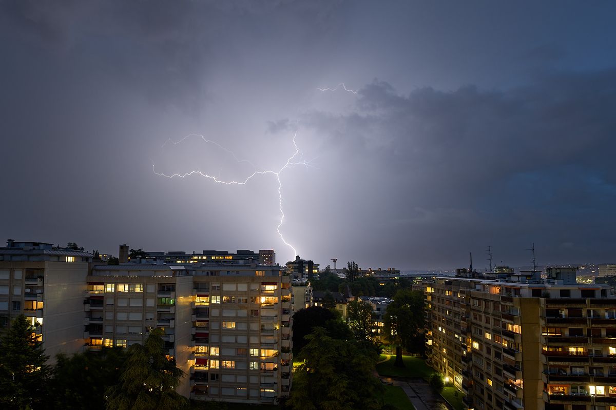Orage sur le Petit-Saconnex, samedi 29 juin 2024. INFO LECTEUR
