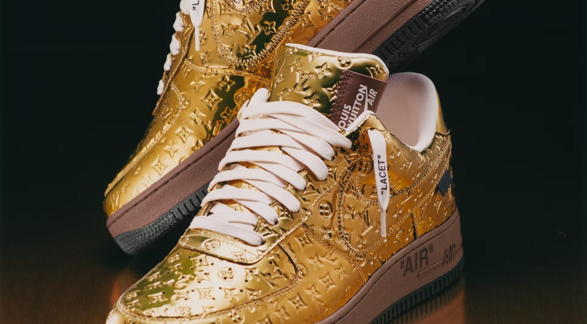Zu Ehren von Virgil Abloh: Louis Vuitton \u0026 NIKE bringen «Gold-Sneaker» auf  den Markt - L'essentiel