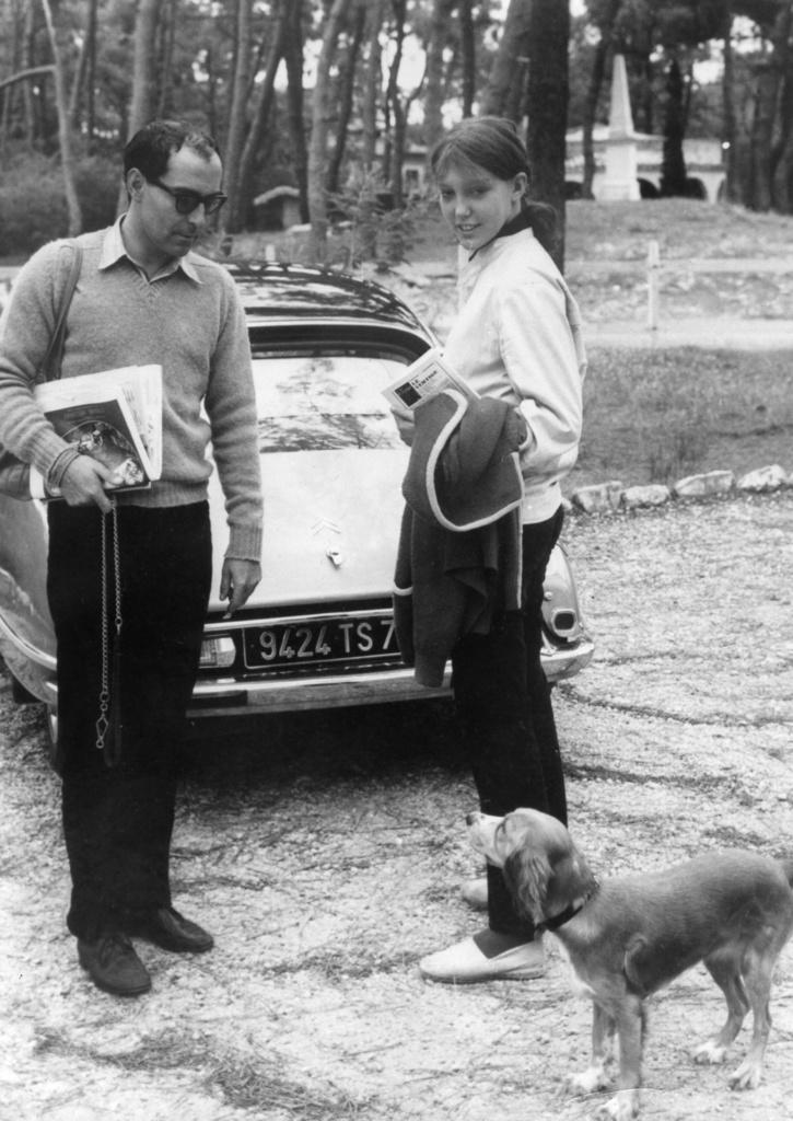 Jean-Luc Godard et Anne Wiazemsky à Avignon, le 17 août 1968.